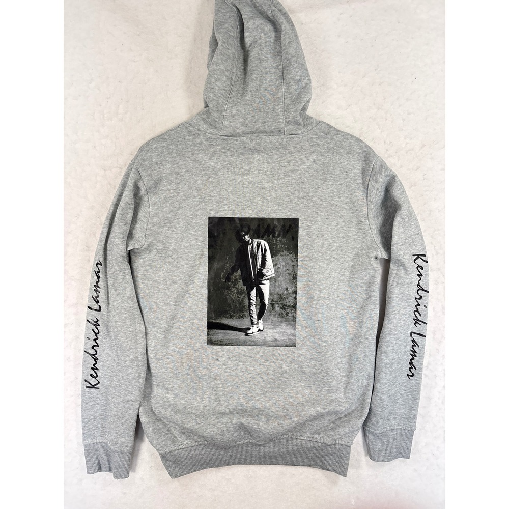 Kendrick Lamar Humble Damn Graphic Hoodie Gray Mens Small Hip Hop Streetwear - Picture 8 of 11